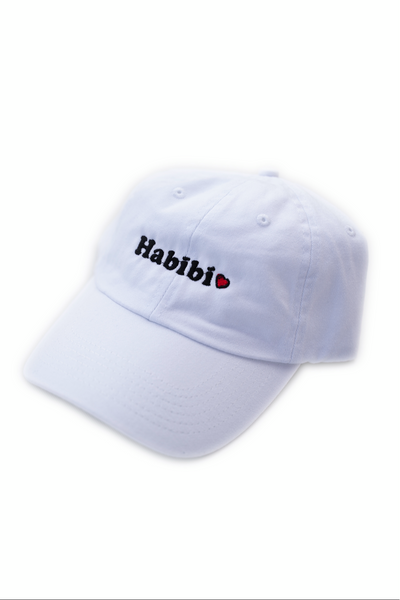 White Habibi Cap